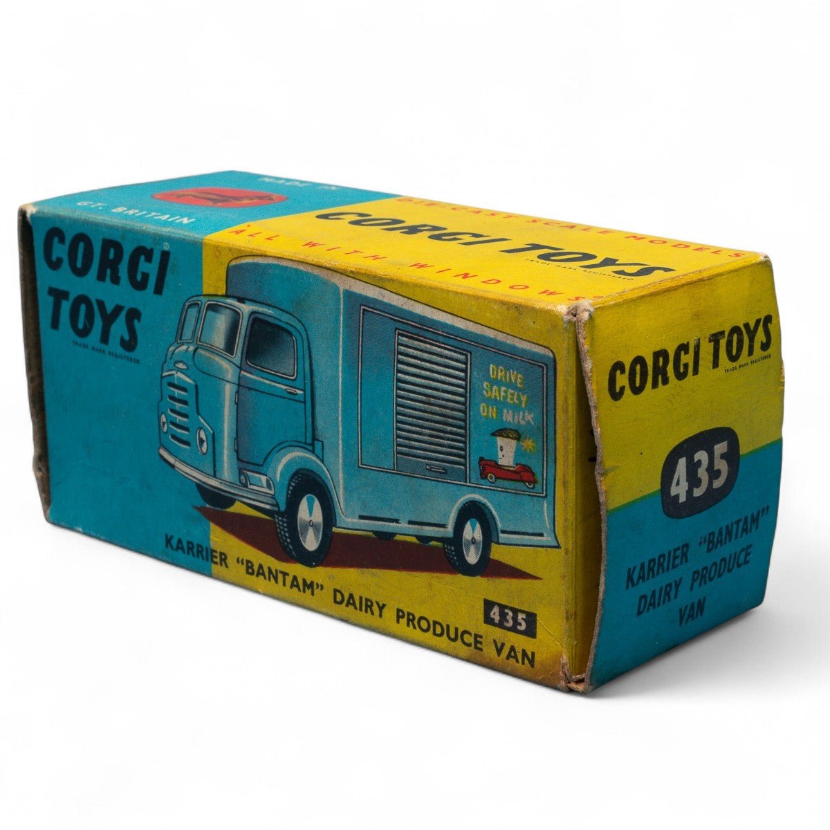 1962 Vintage Corgi Toys 435 KARRIER BANTAM Dairy Produce Van Excellent BoxedDiecast Vehicle Picture 9