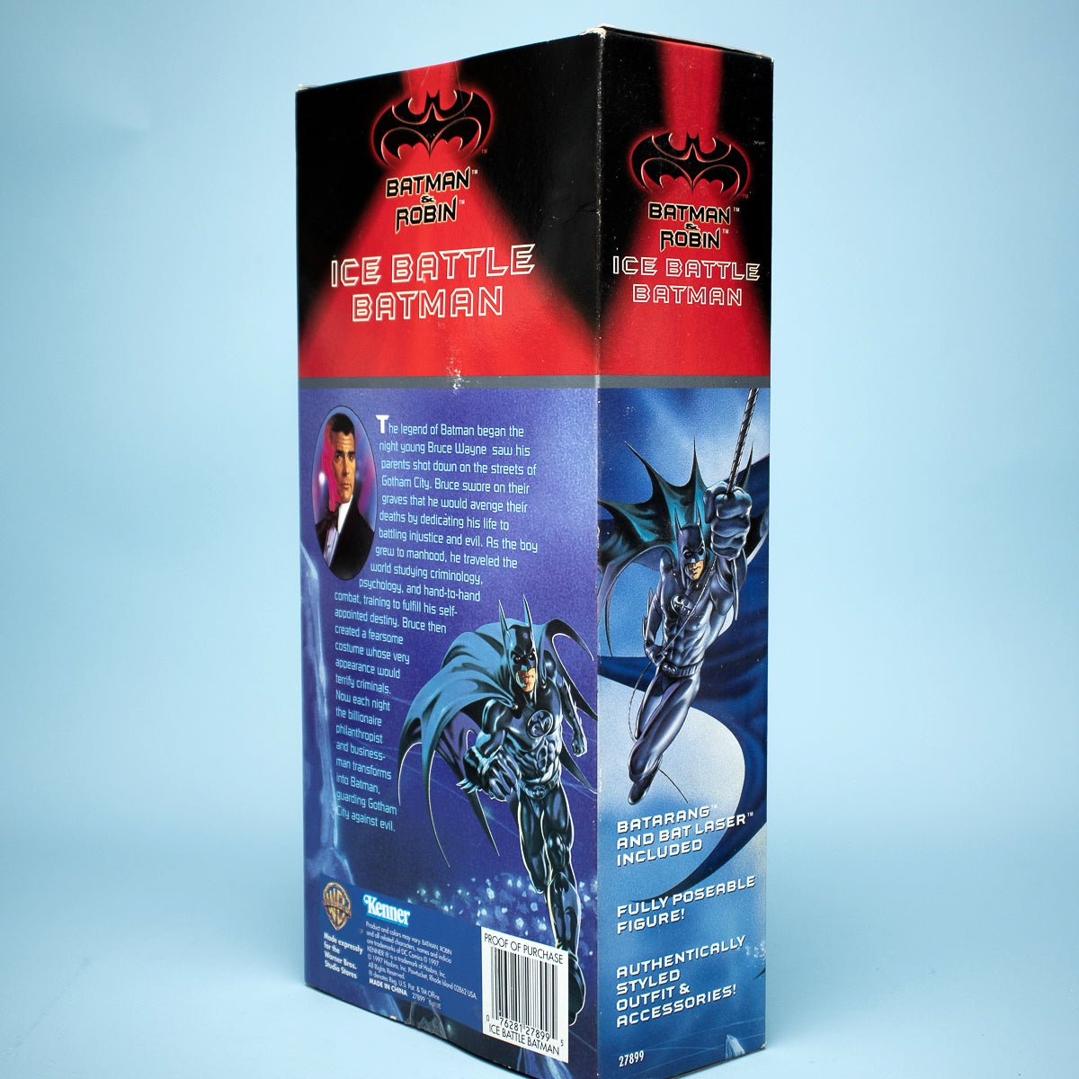 1997 Kenner ICE BATTLE BATMAN Vintage 12" Batman & Robin Movie Action Figure MIB - DT Collectable Toys