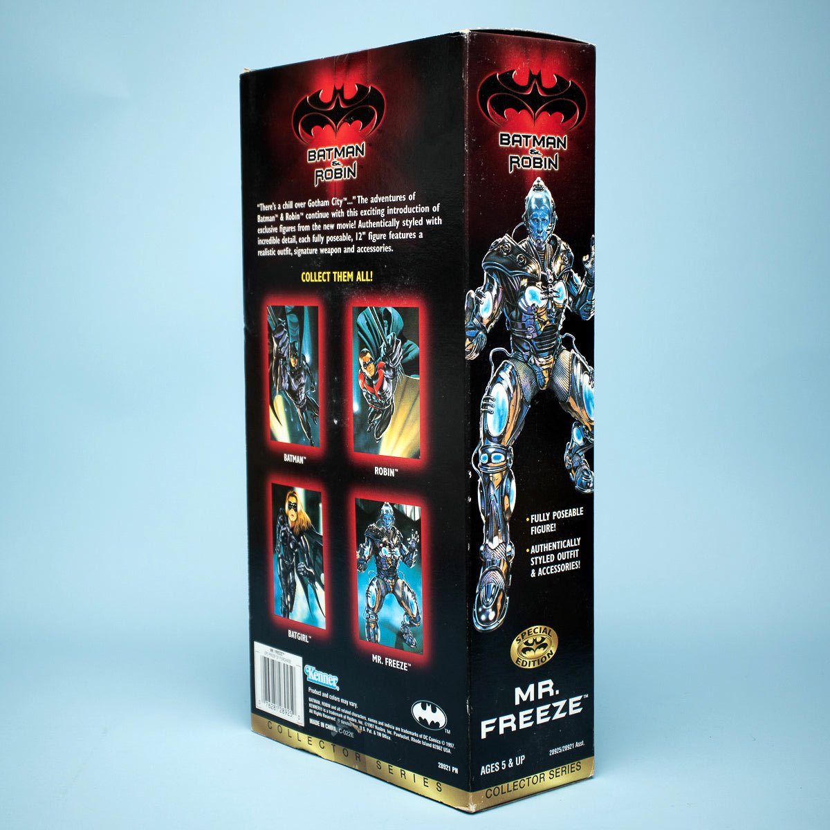 1997 Kenner MR FREEZE Vintage 12" Batman & Robin Movie Action Figure MIB - DT Collectable Toys