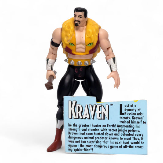 Toy Biz 1994 Marvel KRAVEN Spider-Man Animated Series Action Figure