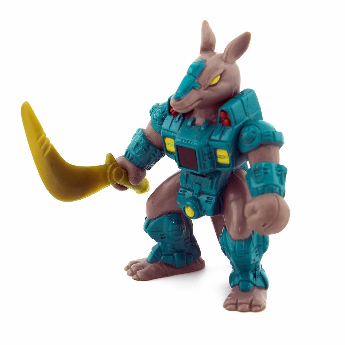 BATTLE BEASTS KICKBACK KANGAROO 35 + WEAPON & RUB HASBRO TAKARA 1987 VINTAGE Picture 2
