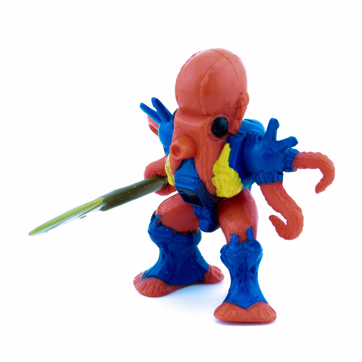 BATTLE BEASTS OCTILLION OCTOPUS 36 + WEAPON & RUB HASBRO TAKARA 1987 VINTAGE RARE Picture 2