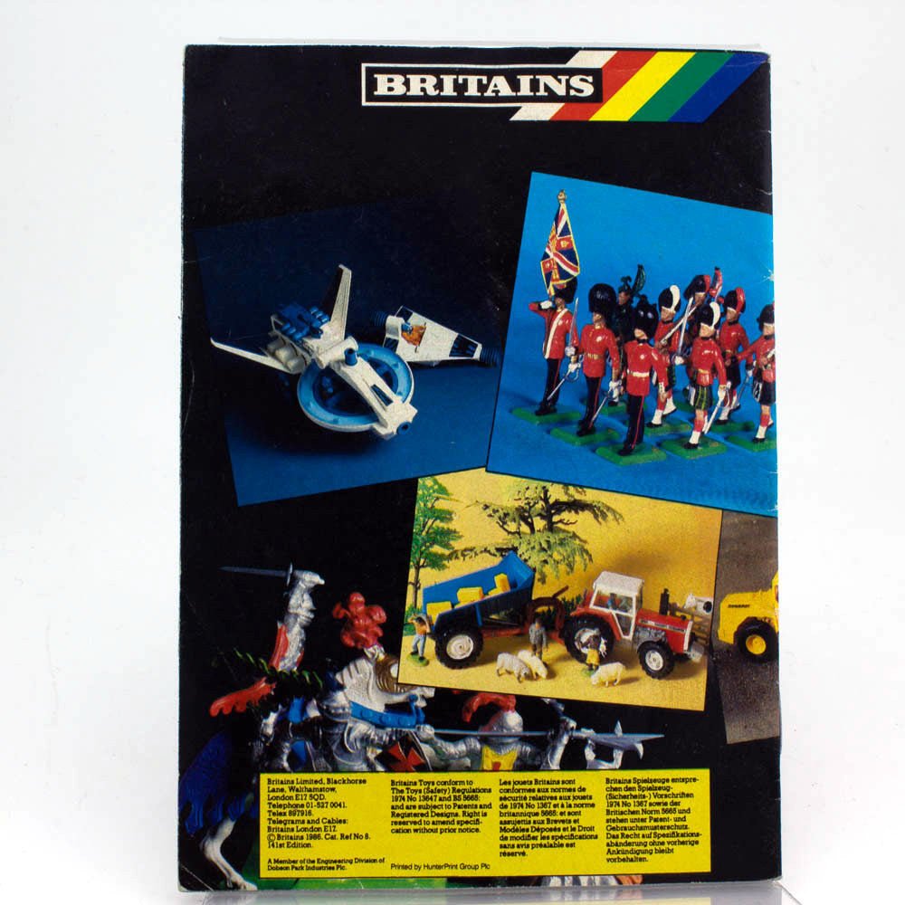 Britains 1986 Toy Catalogue with MSRP in Very Good Condition Printed in England