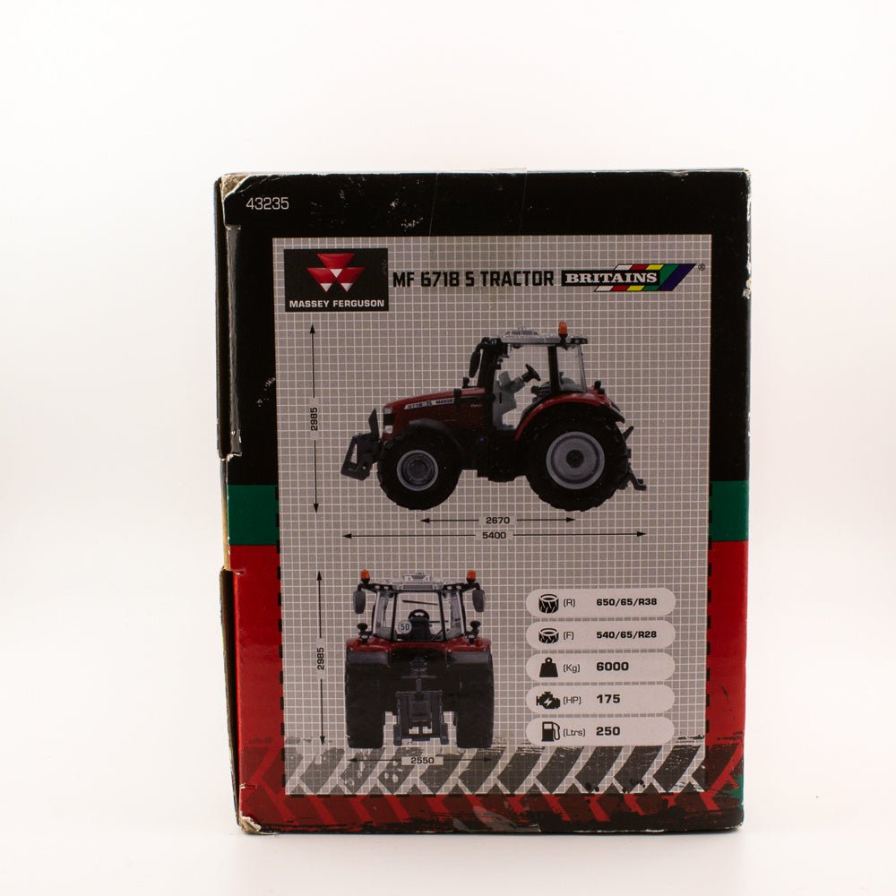 Britains 43235 Massey Ferguson 6718 S Tractor 1:32 Diecast Farm Vehicle