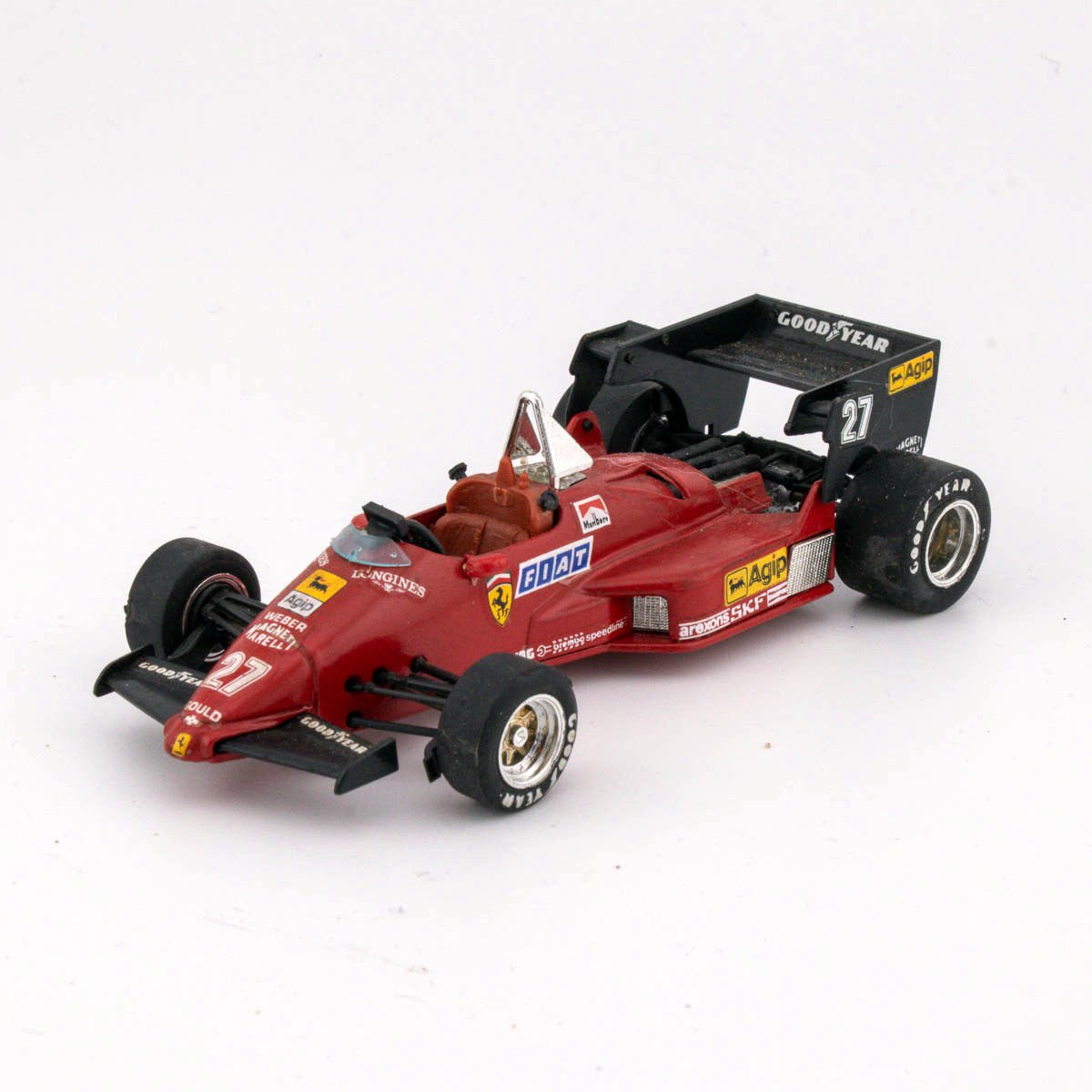 Brumm r142 1/43 Scale FERRARI 126 C4 Alboreto 1984 Exc. Formula 1 Diecast Model - DT Collectable Toys