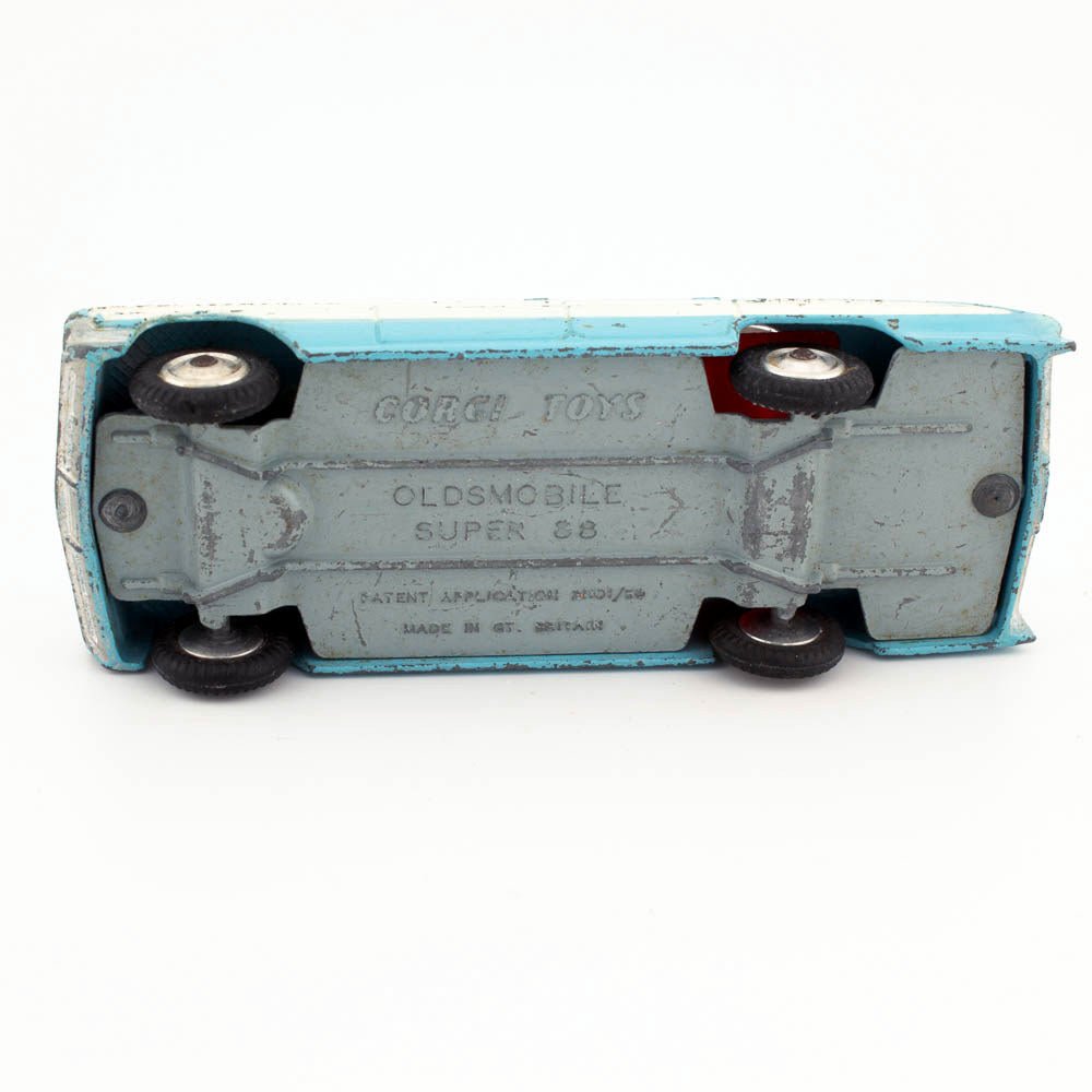 Corgi Toys 235 Oldsmobile Super 88 Light Blue, Excellent Condition Diecast Model