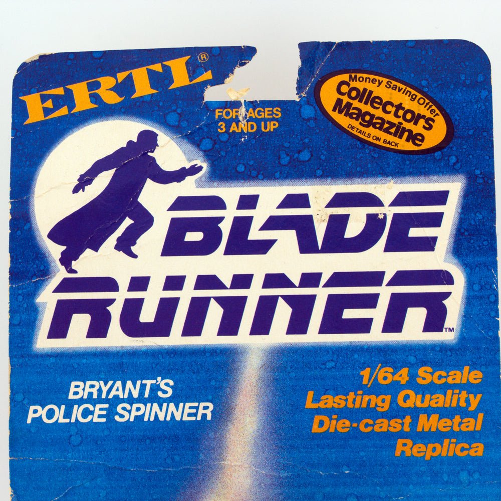ERTL BLADE RUNNER 1873 BRYANT'S POLICE SPINNER, USA 1982, NIP 1:64 Rare UK Find