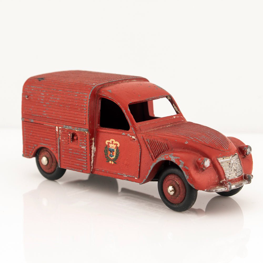 French Dinky Toys 25D Citroen 2CV Fire Brigade Van, Excellent Vintage Diecast