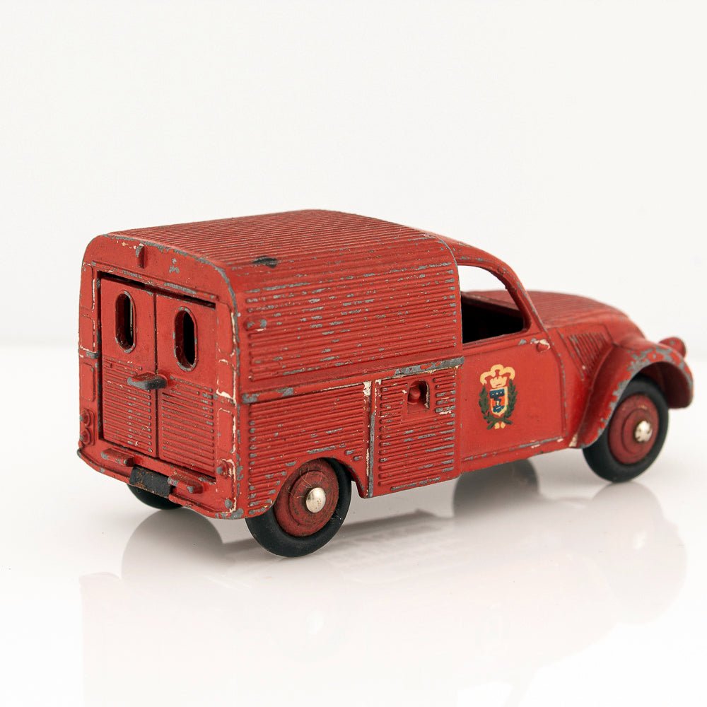 French Dinky Toys 25D Citroen 2CV Fire Brigade Van, Excellent Vintage Diecast