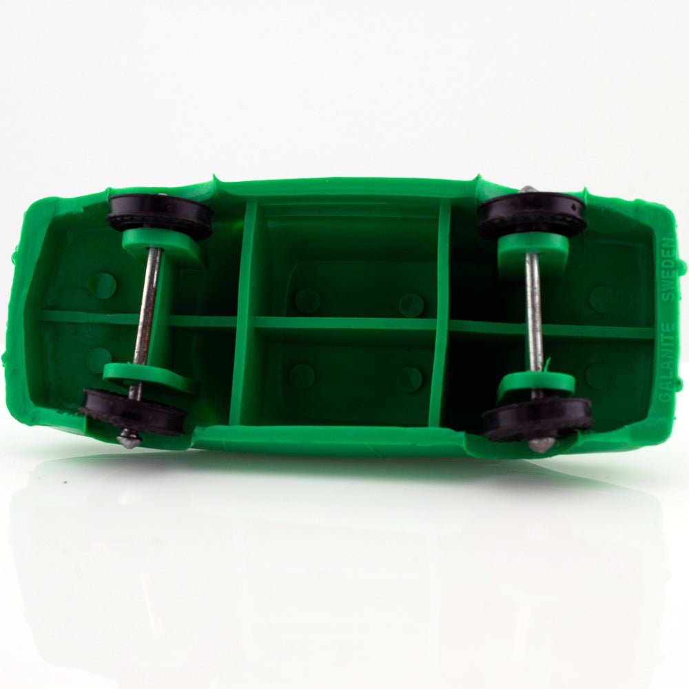 Galanite SAAB 99 1969 Vintage Green Vinyl Plastic Model Made in Sweden