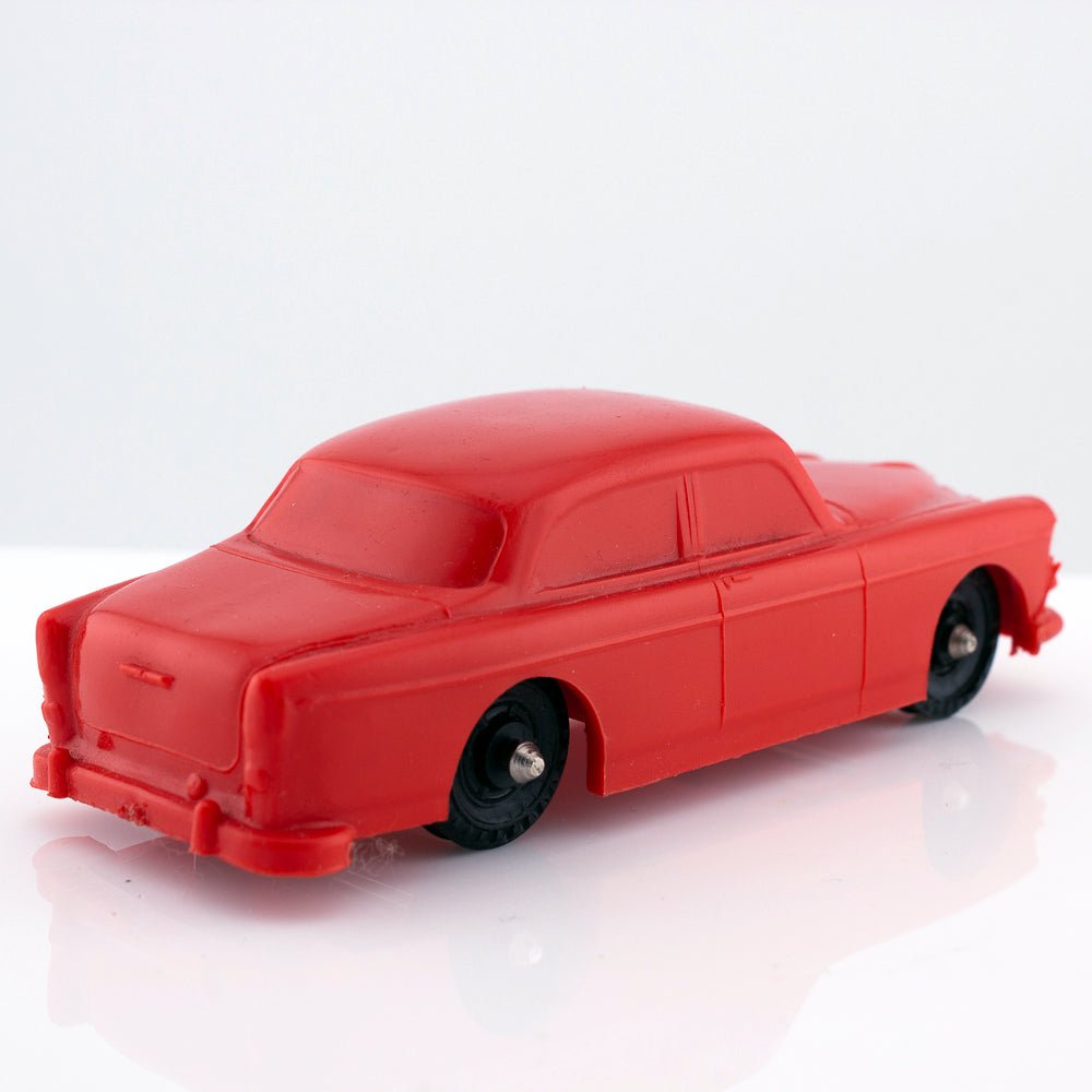 Galanite Volvo 121 Amazon 1965 Vintage Red Vinyl Plastic Model Made in Sweden