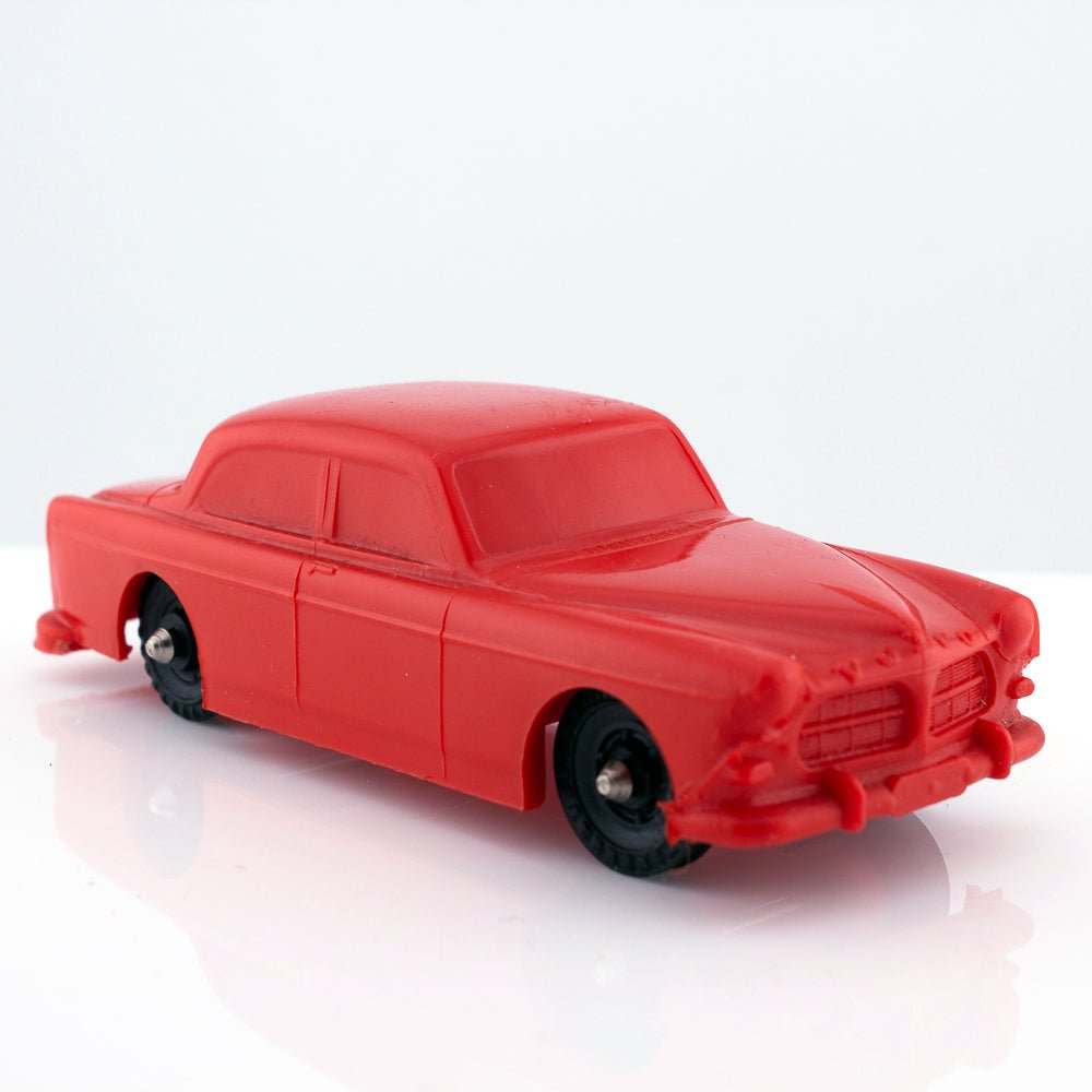 Galanite Volvo 121 Amazon 1965 Vintage Red Vinyl Plastic Model Made in Sweden