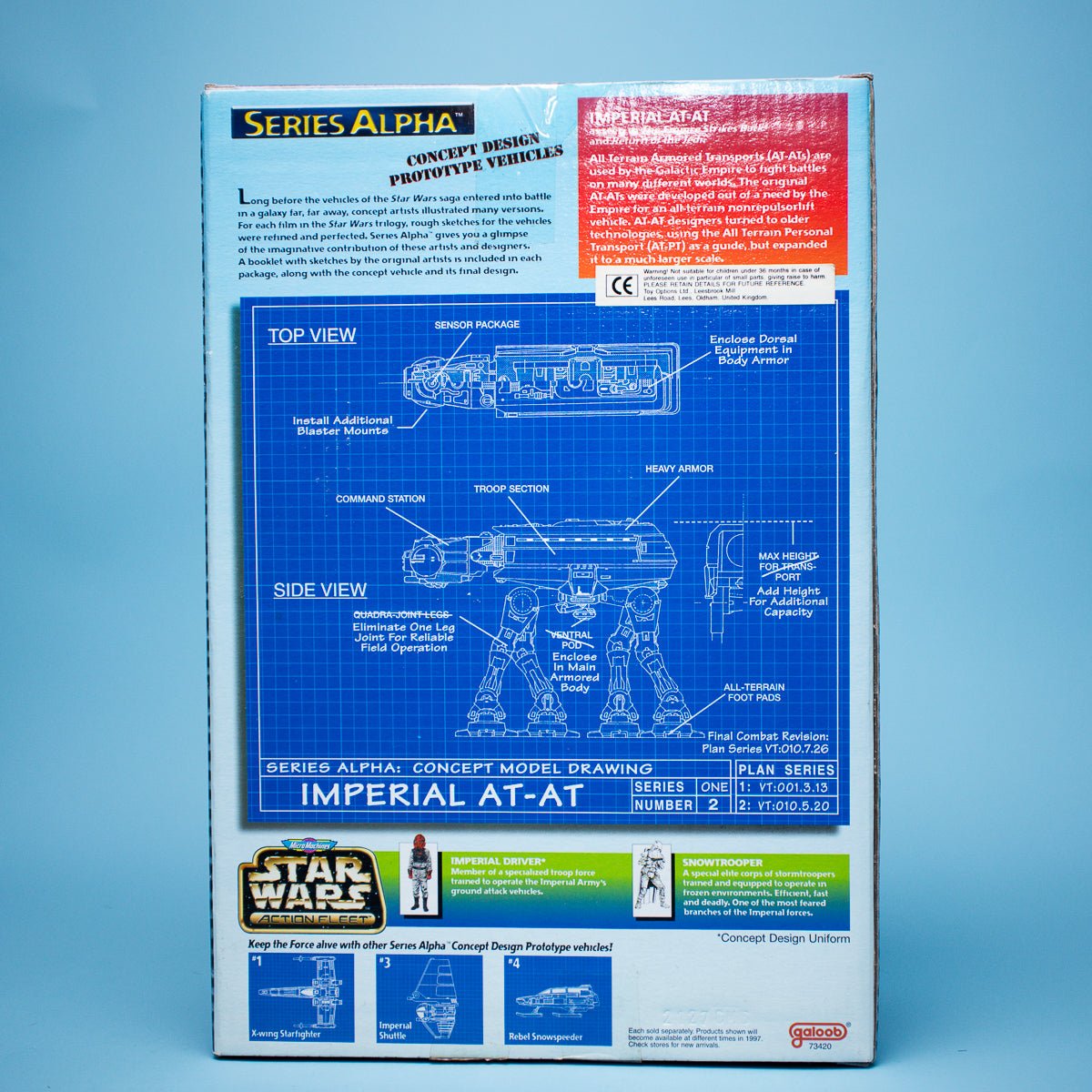 Galoob Star Wars Action Fleet IMPERIAL AT - AT Series Alpha Vintage 1996 MIB Picture 3