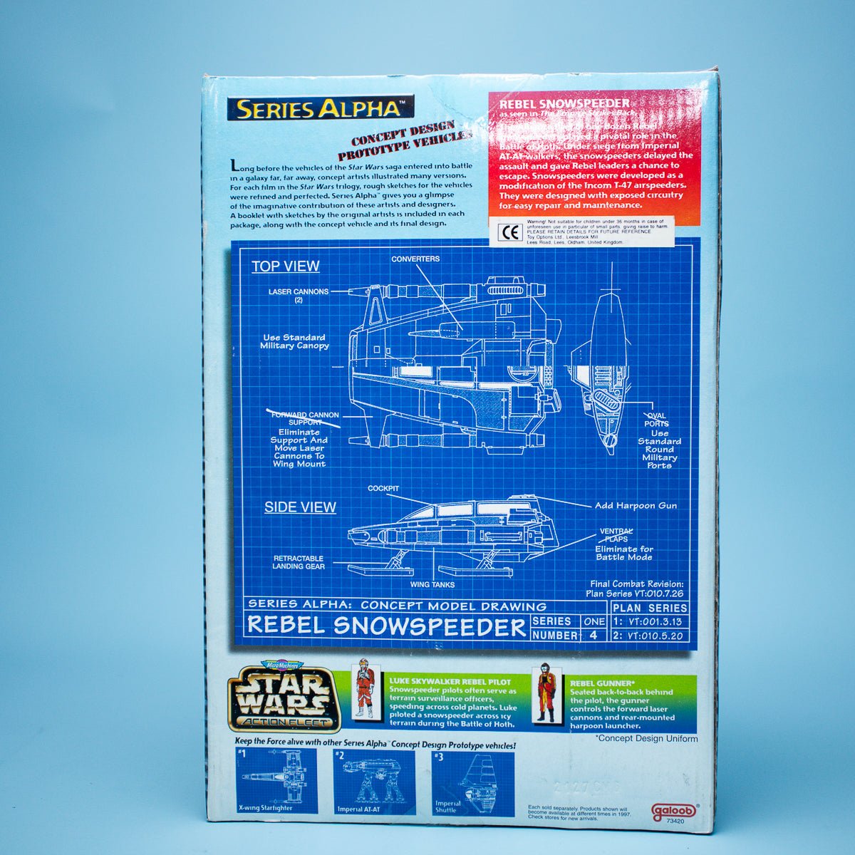 Galoob Star Wars Action Fleet REBEL SNOWSPEEDER Series Alpha Vintage 1996 MIB Picture 3