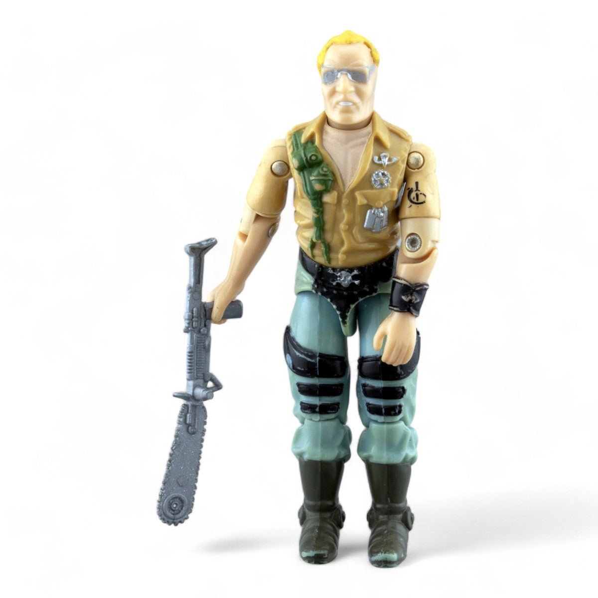 GI JOE BUZZER v1 1985 HASBRO PALITOY FAIR/GOOD VINTAGE ACTION FIGURE - DT Collectable Toys