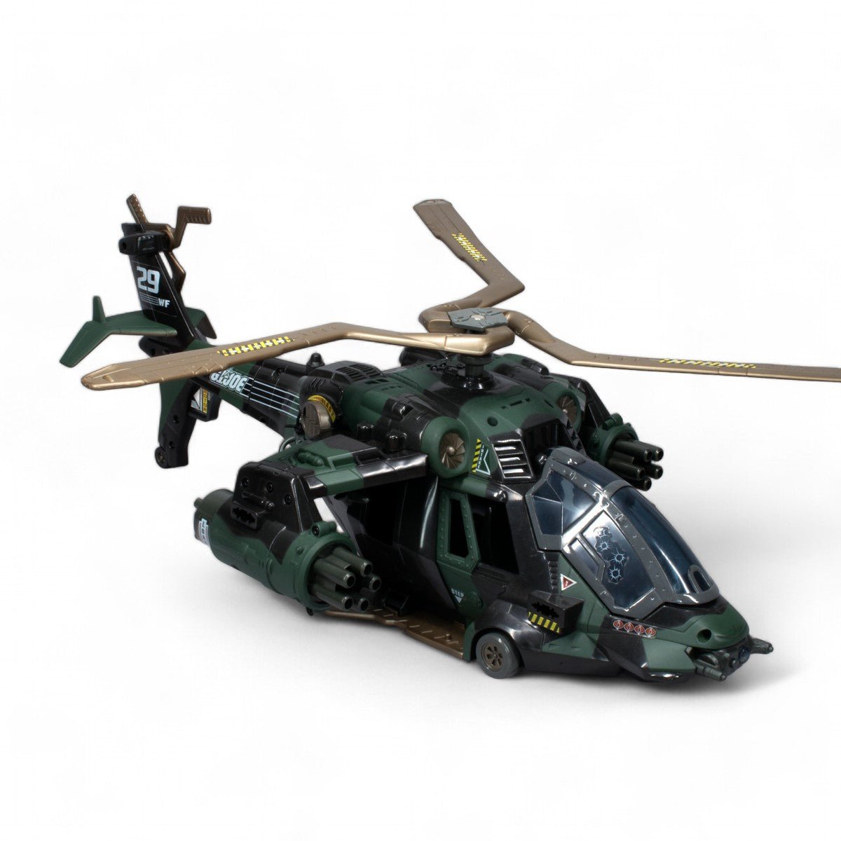GI JOE NIGHT ATTACK CHOPPER HASBRO PALITOY 2002 100% COMPLETE & WORKING - DT Collectable Toys