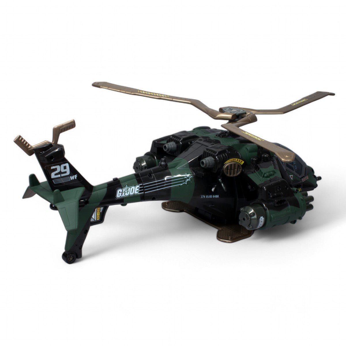 GI JOE NIGHT ATTACK CHOPPER HASBRO PALITOY 2002 100% COMPLETE & WORKING - DT Collectable Toys