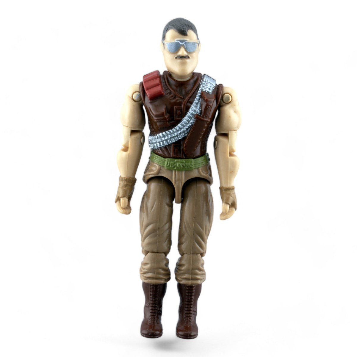 GI JOE SGT SLAUGHTER v3 1988 HASBRO PALITOY EXCELLENT VINTAGE ACTION FIGURE - DT Collectable Toys
