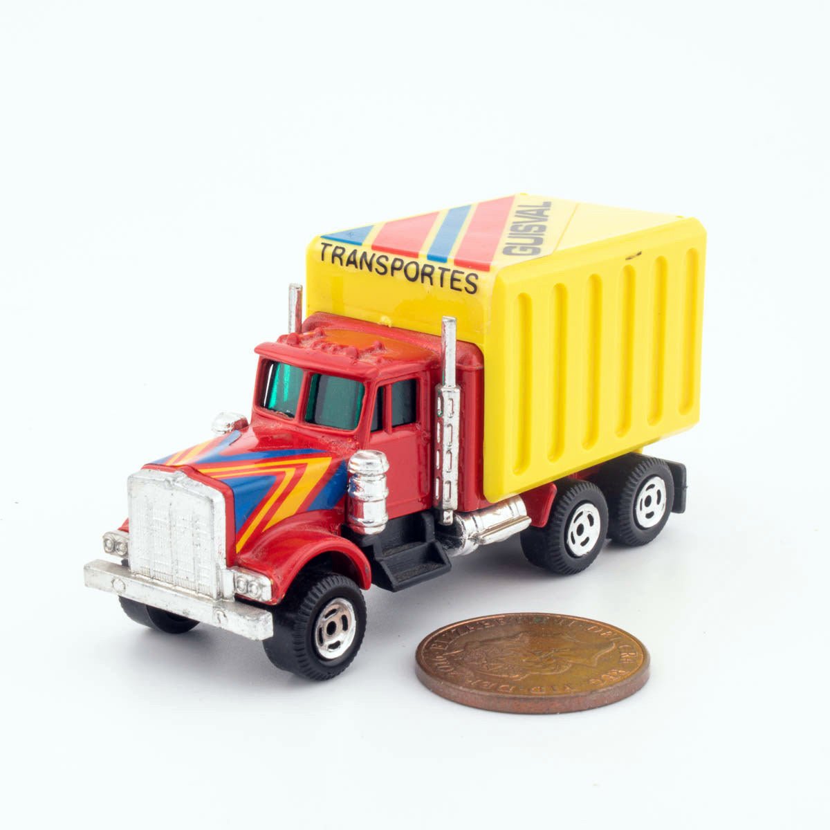 Guisval 1984 Kenworth W900 No.71 REFRIGERATOR TRUCK MIB 1/64th Scale Diecast Model - DT Collectable Toys