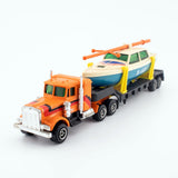 Guisval 1986 Kenworth W900 No.07012 BOAT TRANSPORT 1/64th Scale Diecast Model - DT Collectable Toys