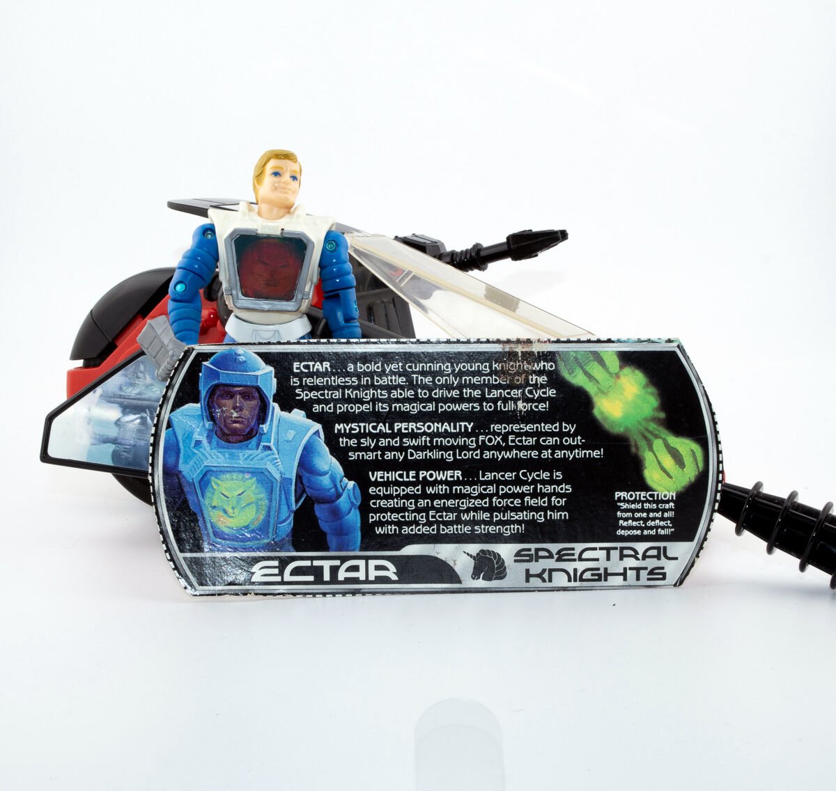 HASBRO VISIONARIES LANCER CYCLE WITH ECTAR & INSTRUCTIONS 1987 NEAR MINT Picture 4