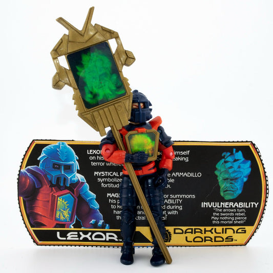 HASBRO VISIONARIES LEXOR DARKLING LORD NEAR COMPLETE 1987 ACTION FIGURE NM C - 9 Picture 1