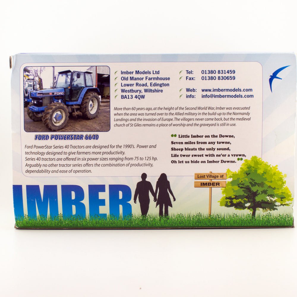 Imber Models Ford 6640 SLE 4WD 1:32 Scale Tractor & Linkages IMB003 Mint & Boxed