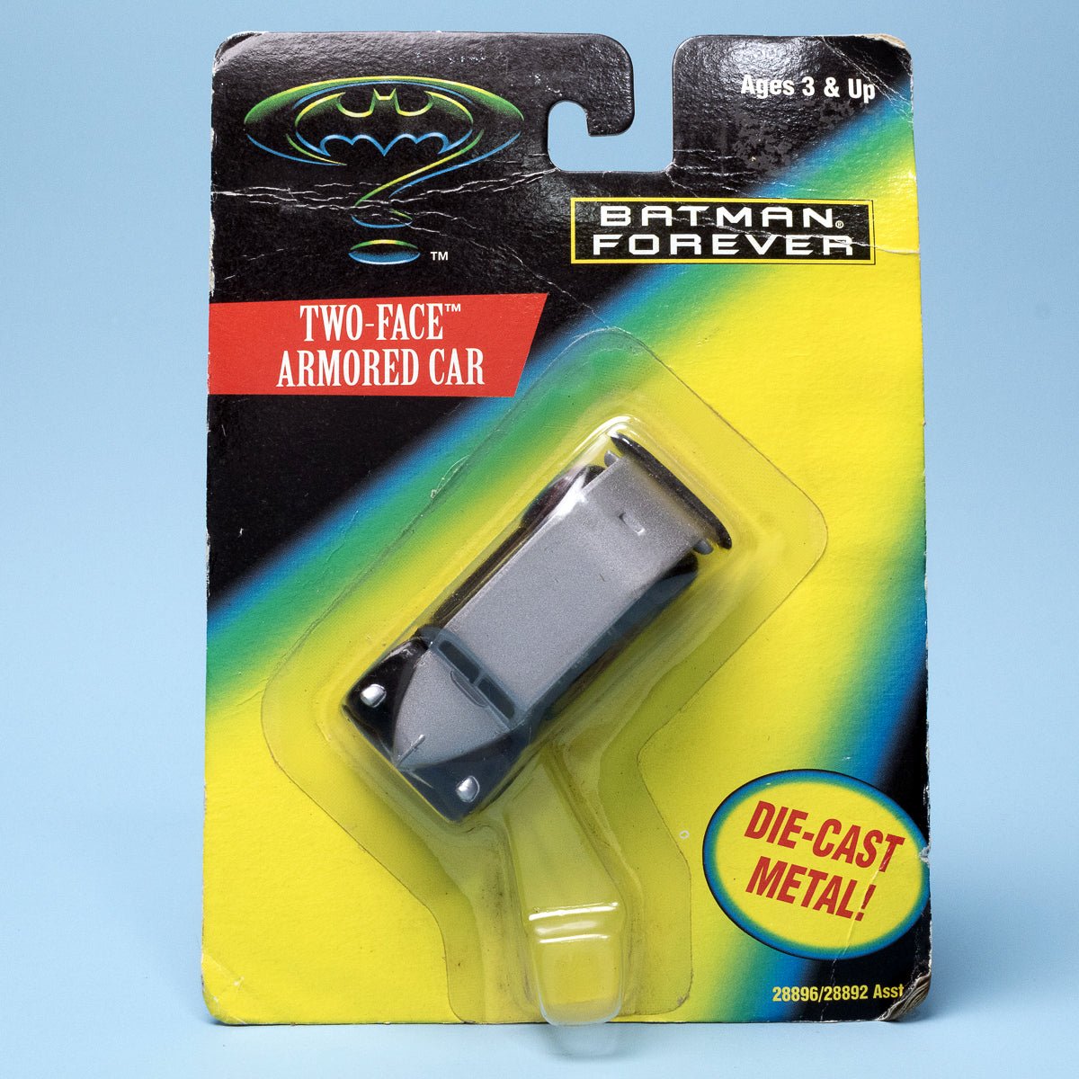 Kenner Batman Forever TWO - FACE ARMOURED CAR 1995 Die - Cast Metal Vehicle MOC - DT Collectable Toys