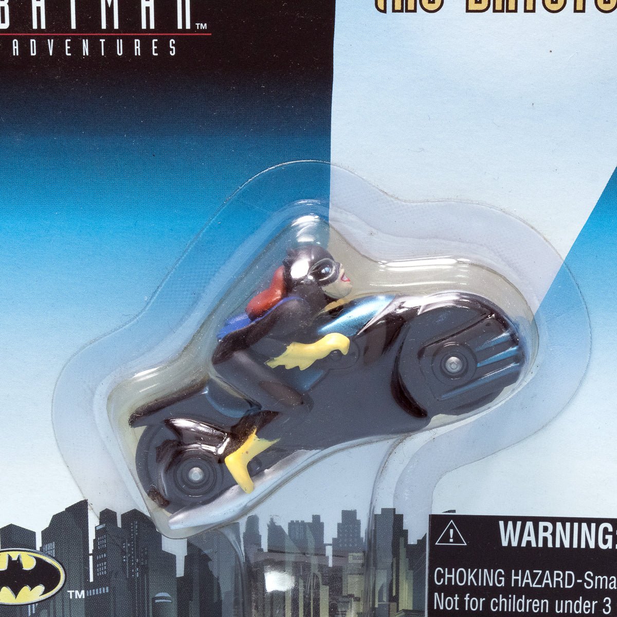 Kenner Batman The New Adventures BATGIRL ON BATCYCLE 1997 Die - Cast Metal MOC - DT Collectable Toys