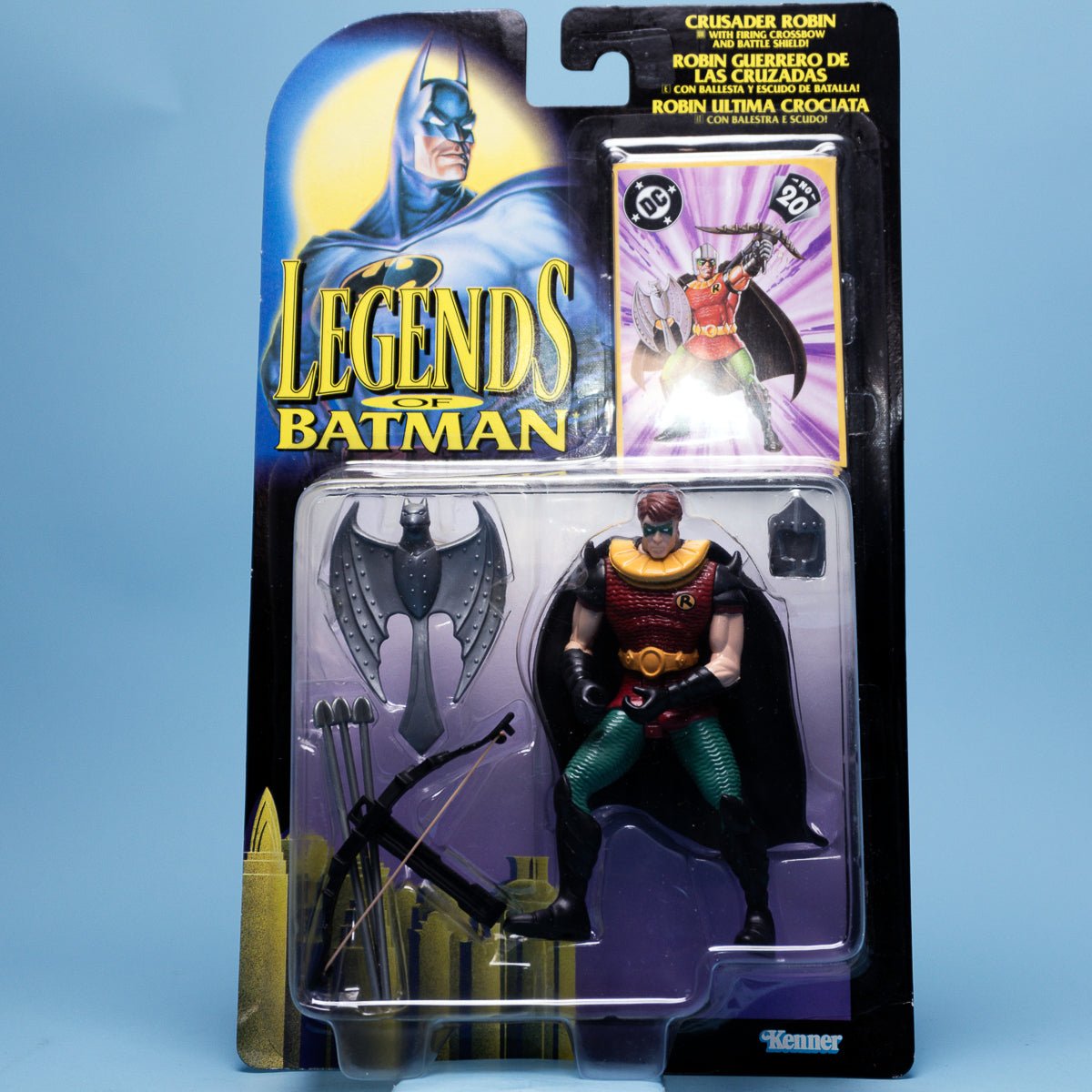 Kenner CRUSADER ROBIN Legends of Batman 1995 DC Comics MOC - DT Collectable Toys