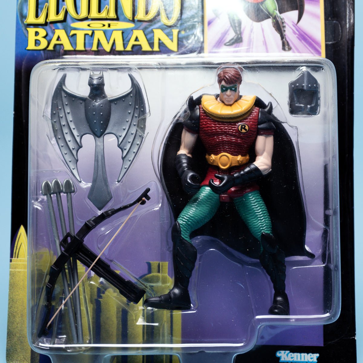 Kenner CRUSADER ROBIN Legends of Batman 1995 DC Comics MOC - DT Collectable Toys