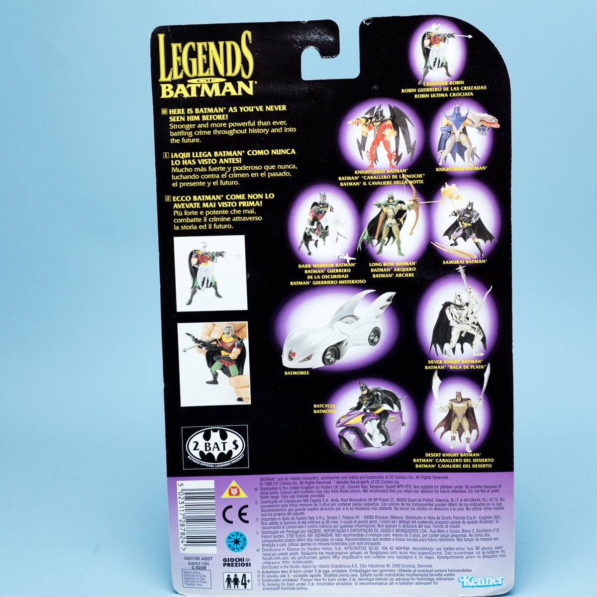 Kenner CRUSADER ROBIN Legends of Batman 1995 DC Comics MOC - DT Collectable Toys