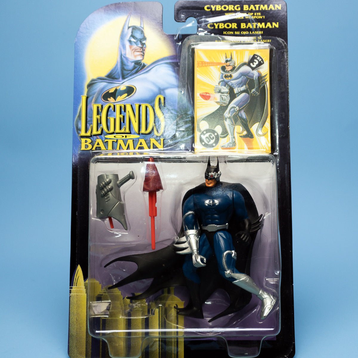 Kenner CYBORG BATMAN Legends of Batman 1994 DC Comics MOC - DT Collectable Toys