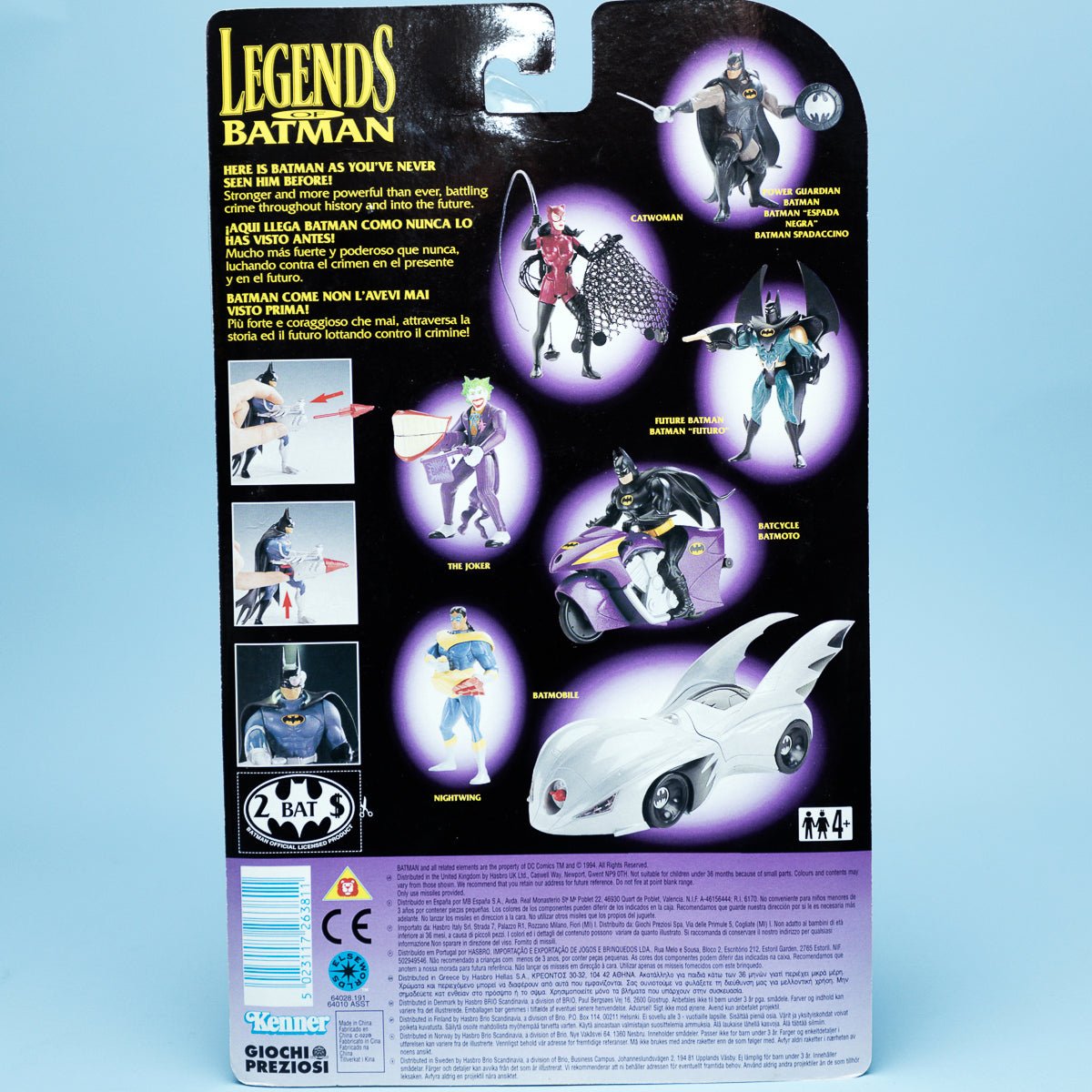 Kenner CYBORG BATMAN Legends of Batman 1994 DC Comics MOC - DT Collectable Toys