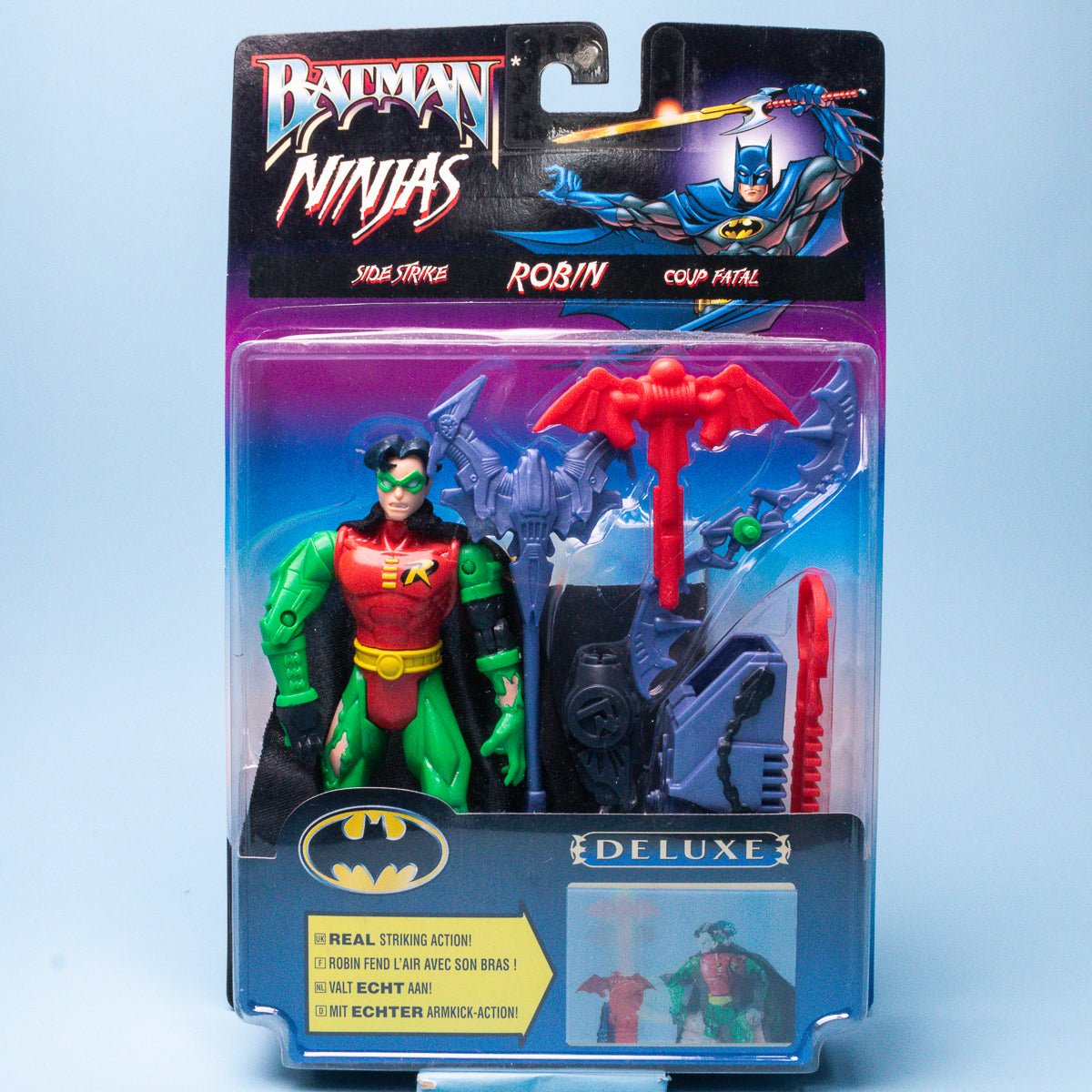 Kenner Knight Force Ninjas SIDE STRIKE ROBIN Vintage 1998 Deluxe Figure MOC - DT Collectable Toys