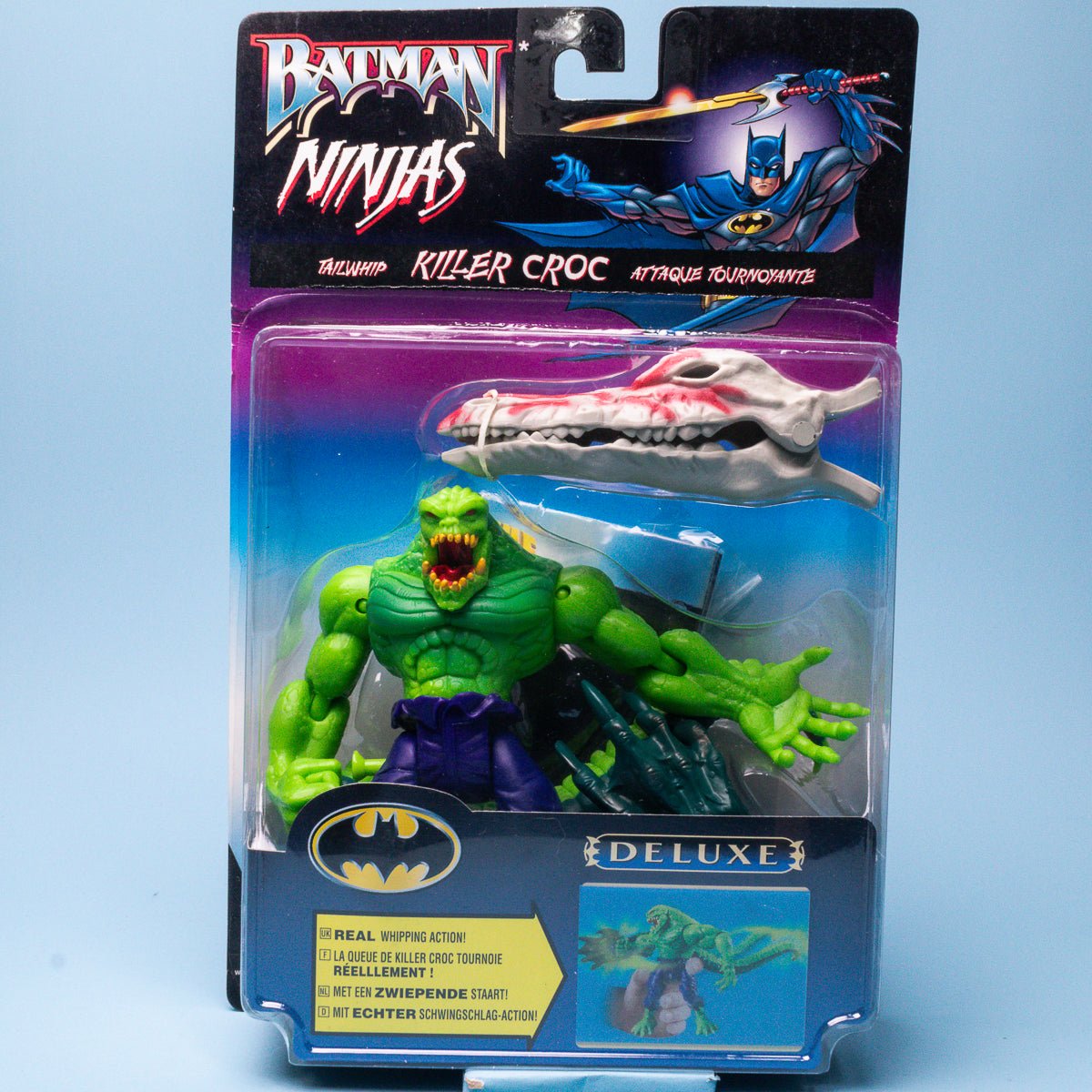 Kenner Knight Force Ninjas TAILWHIP KILLER CROC Vintage 1998 Deluxe Figure MOC - DT Collectable Toys