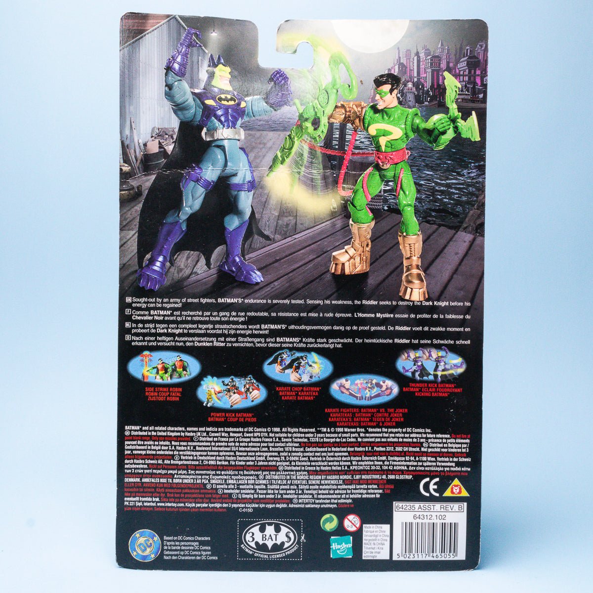 Kenner Knight Force Ninjas THE RIDDLER Vintage 1998 Deluxe Action Figure MOC - DT Collectable Toys