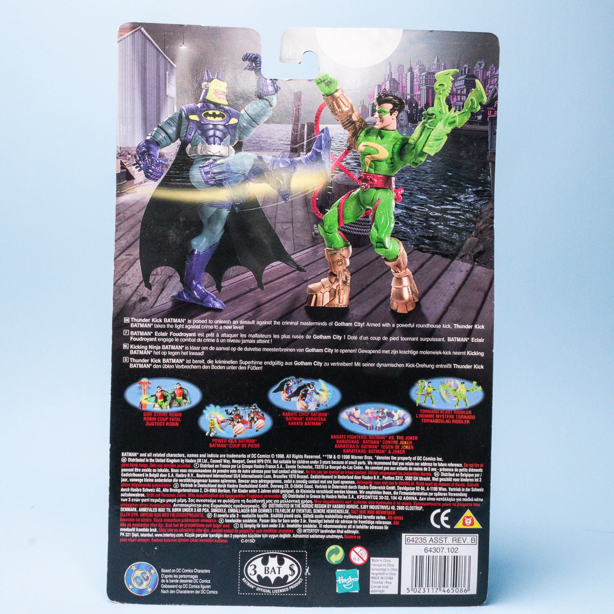 Kenner Knight Force Ninjas THUNDER KICK BATMAN Vintage 1998 Deluxe Figure MOC - DT Collectable Toys