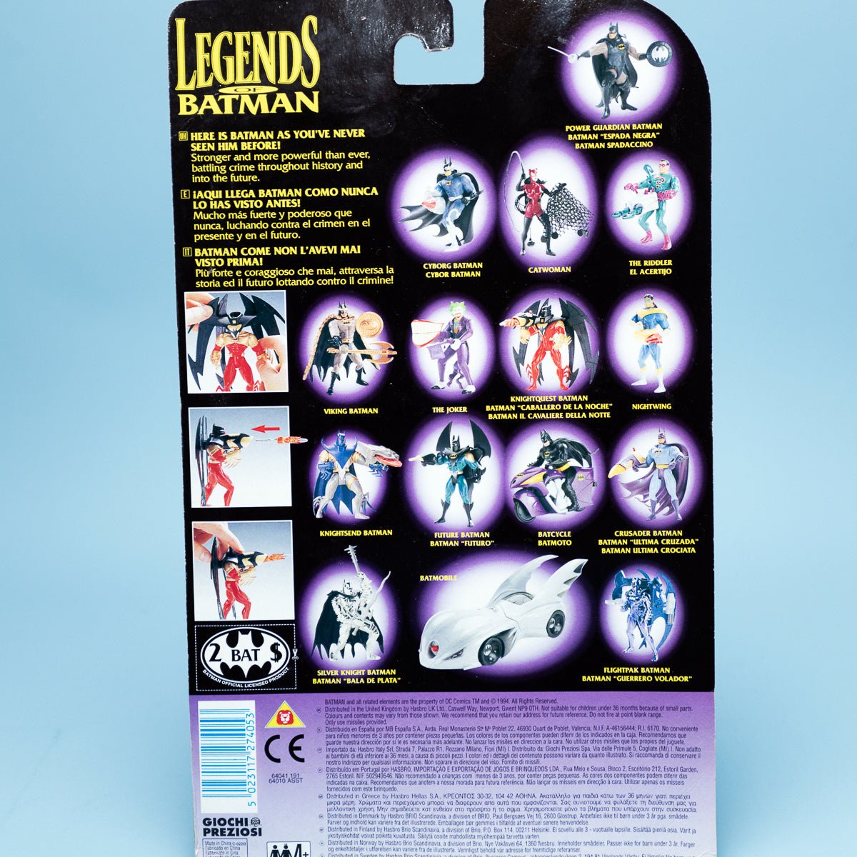Kenner KNIGHTQUEST BATMAN Legends of Batman 1994 DC Comics MOC - DT Collectable Toys