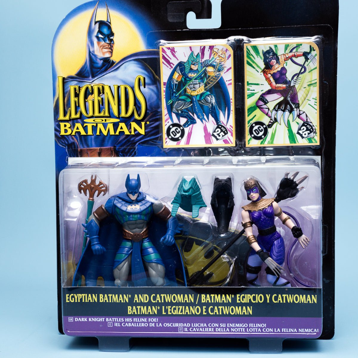 Kenner Legends of Batman EGYPTIAN BATMAN vs EGYPTIAN CATWOMAN 1996 DC Comics - DT Collectable Toys