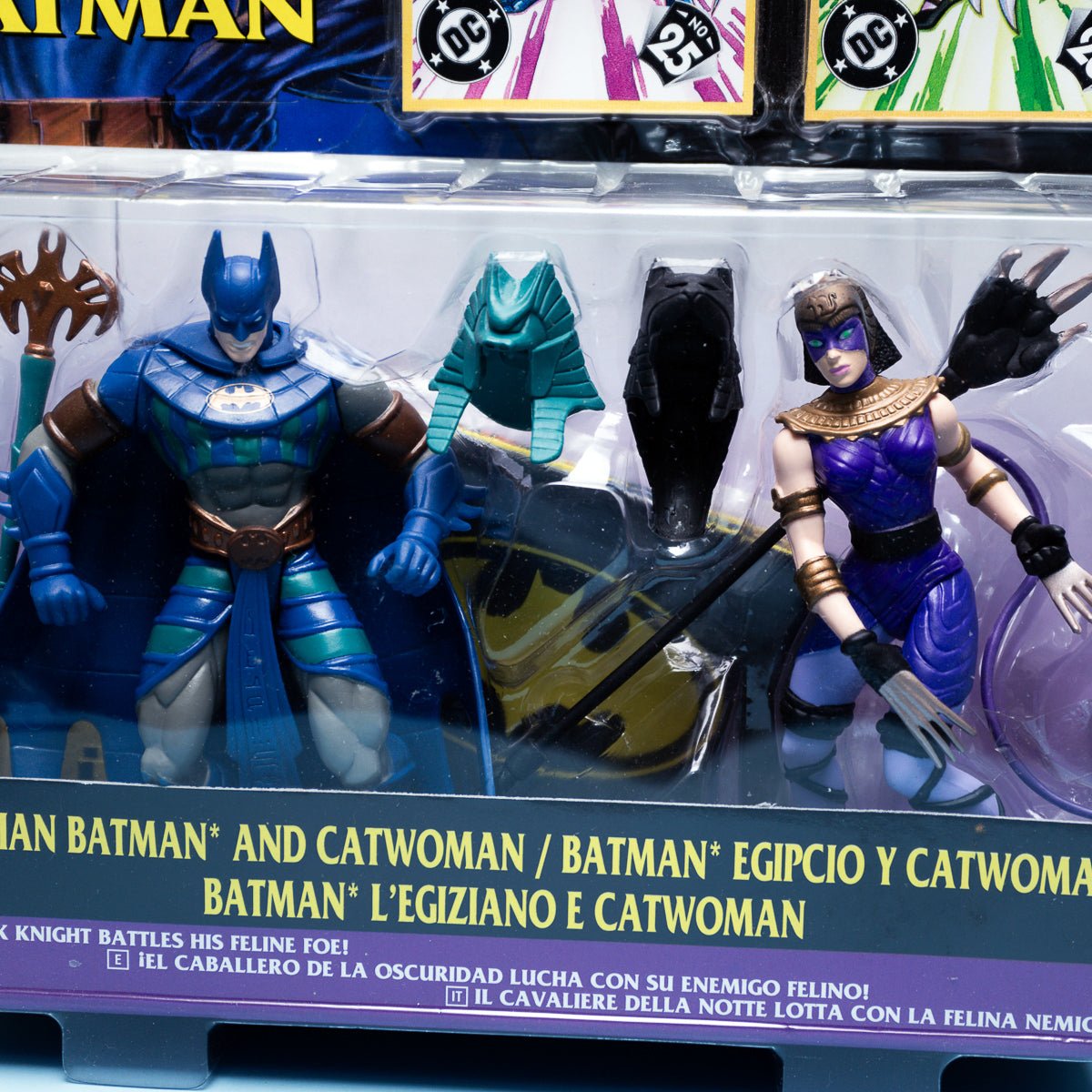 Kenner Legends of Batman EGYPTIAN BATMAN vs EGYPTIAN CATWOMAN 1996 DC Comics - DT Collectable Toys