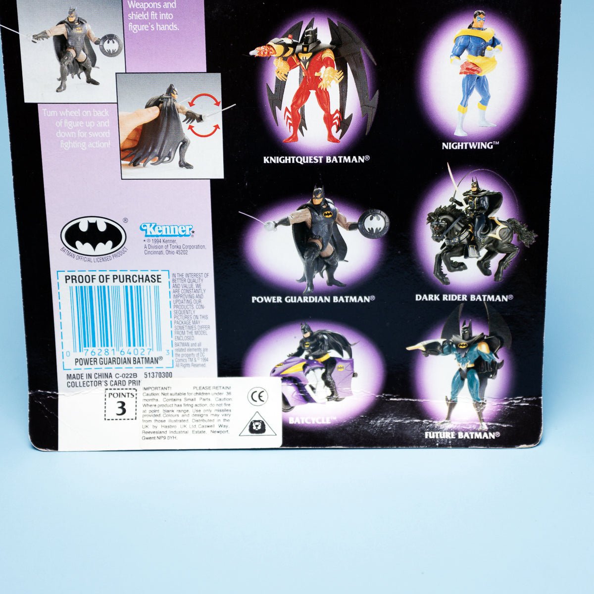 Kenner POWER GUARDIAN BATMAN Legends of Batman 1994 DC Comics MOC - DT Collectable Toys