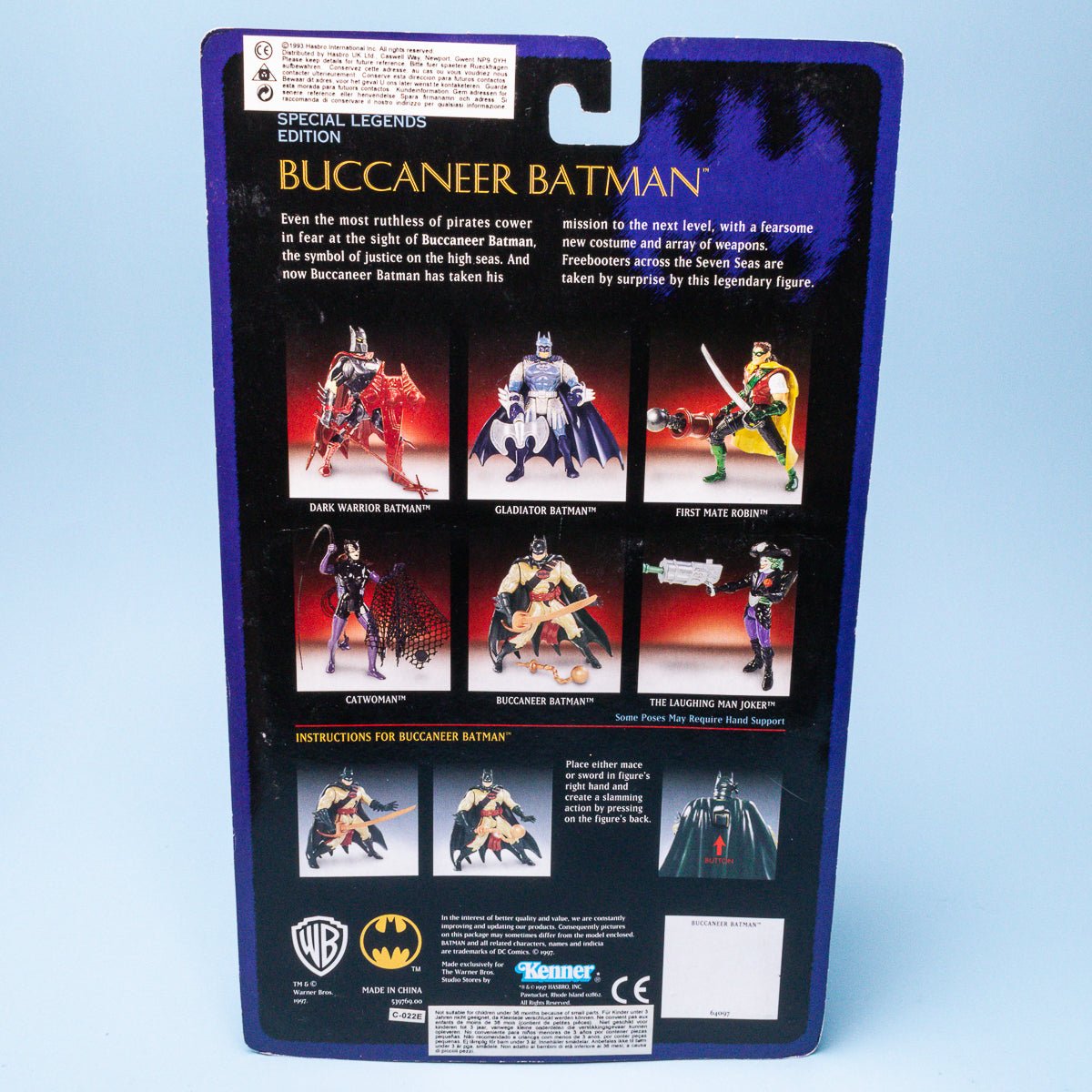 Kenner Special Edition BUCCANEER BATMAN 1997 Legends of Batman Warner Bros Excl. - DT Collectable Toys