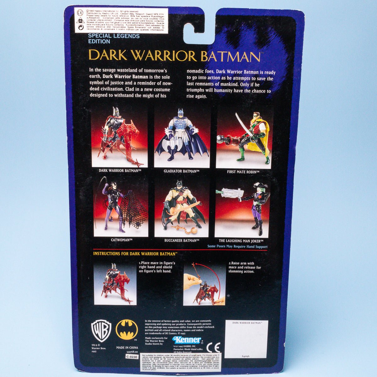 Kenner Special Edition DARK WARRIOR BATMAN 1997 Legends of Batman Warner Bros Ex - DT Collectable Toys