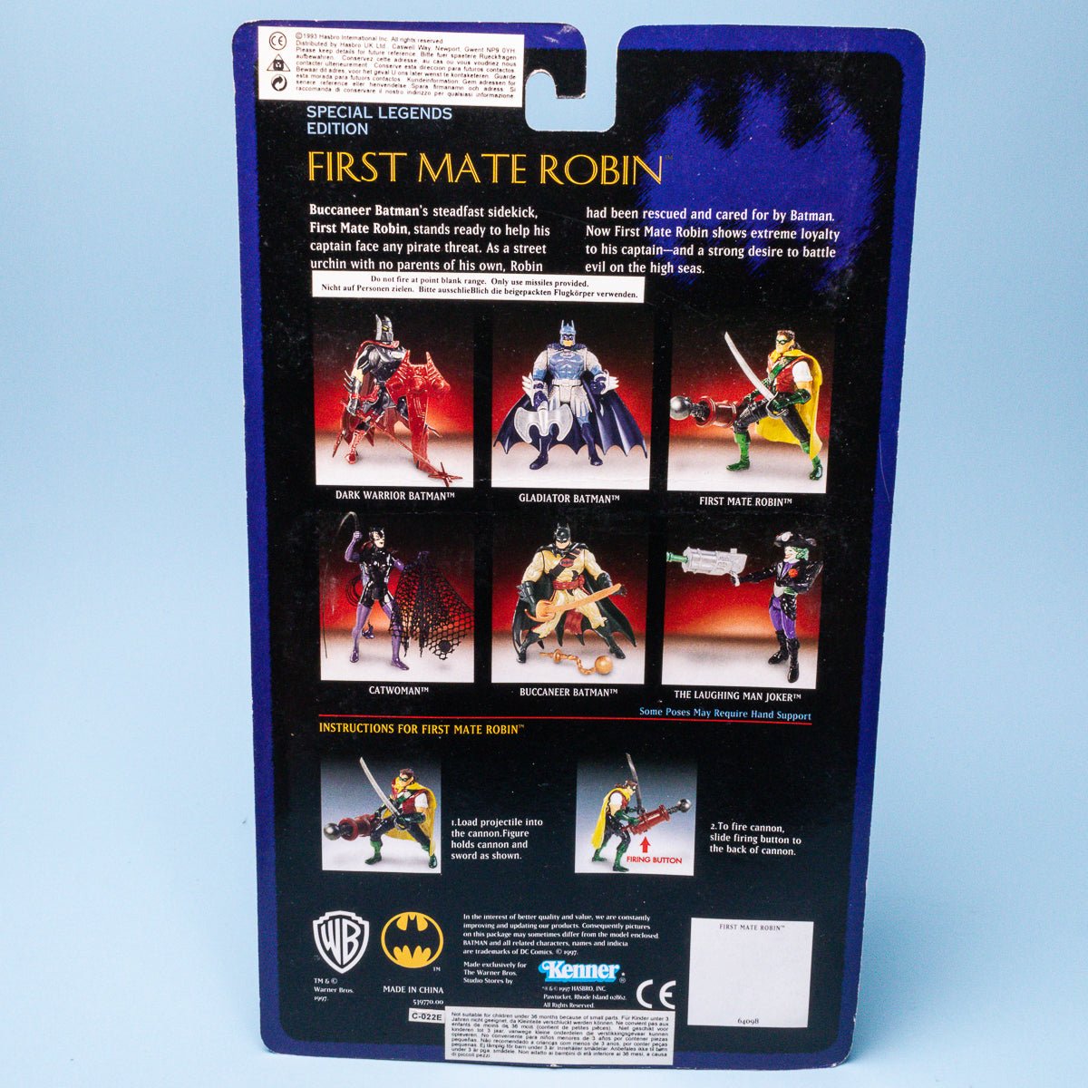Kenner Special Edition FIRST MATE ROBIN 1997 Legends of Batman Warner Bros Excl. - DT Collectable Toys