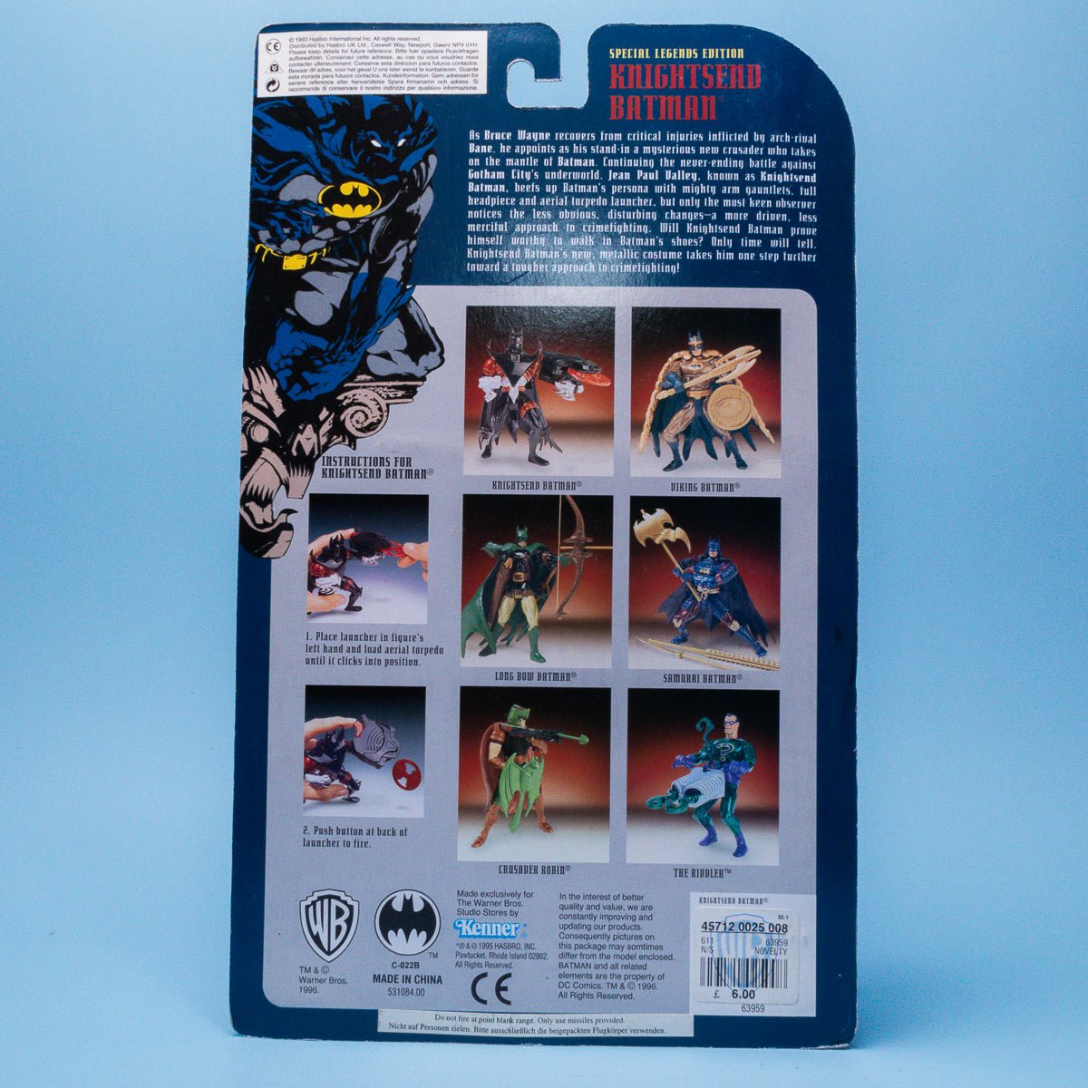 Kenner Special Edition KNIGHTSEND BATMAN 1996 Legends of Batman Warner Bros Excl. - DT Collectable Toys