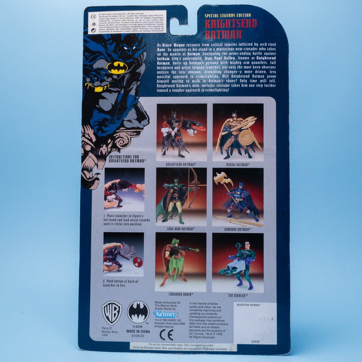 Kenner Special Edition KNIGHTSEND BATMAN 1996 Warner Bros Excl Legends of Batman - DT Collectable Toys