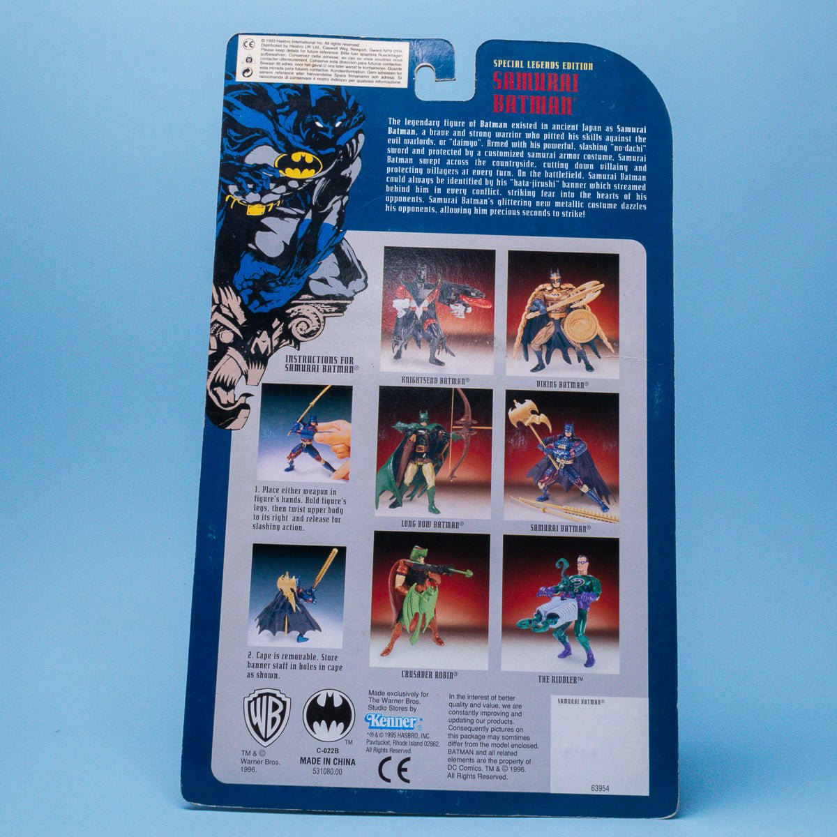 Kenner Special Edition SAMURAI BATMAN 1996 Legends of Batman Warner Bros Excl.#2 - DT Collectable Toys