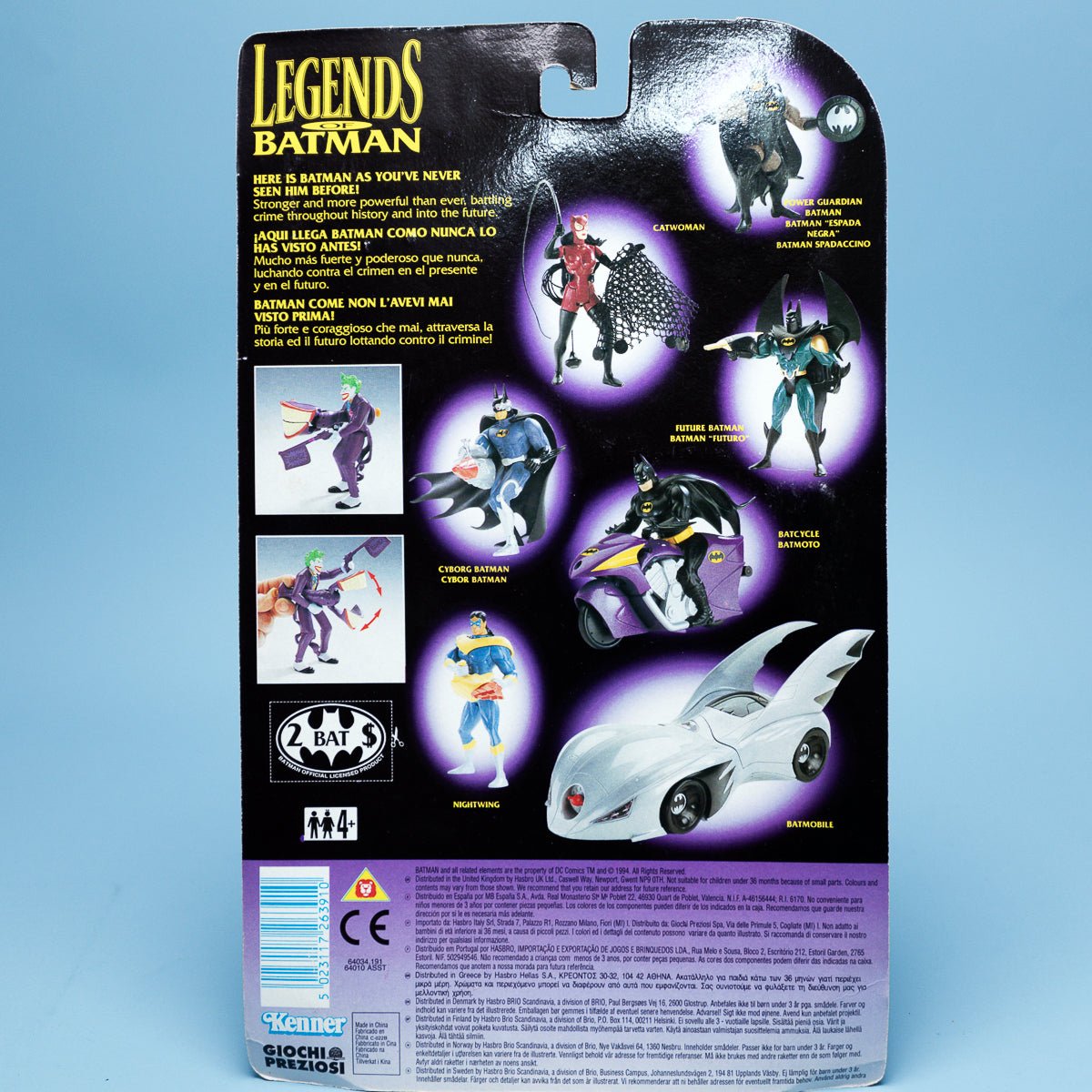 Kenner THE JOKER Legends of Batman 1994 DC Comics MOC - DT Collectable Toys