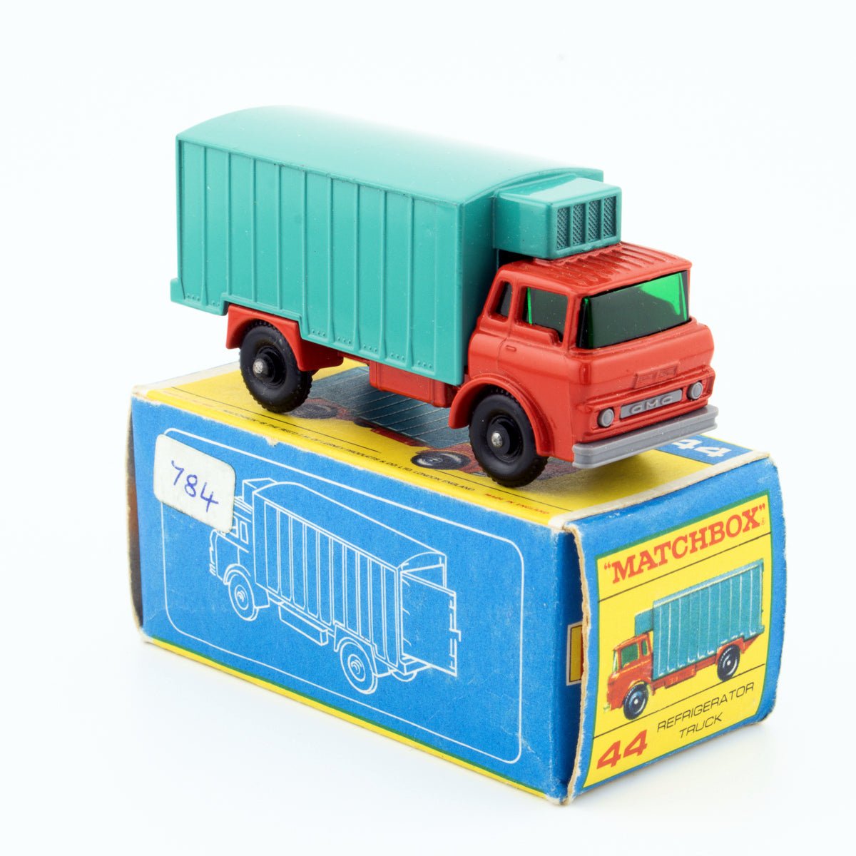 Lesney Matchbox Series No 44c GMC Refrigerator Truck BPW NMIB 1/64 Vintage 1967 - DT Collectable Toys